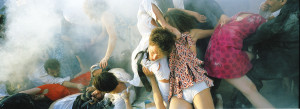 Eve Sussman, Grayson Rises, 2005. Production still from The Rape of the Sabine