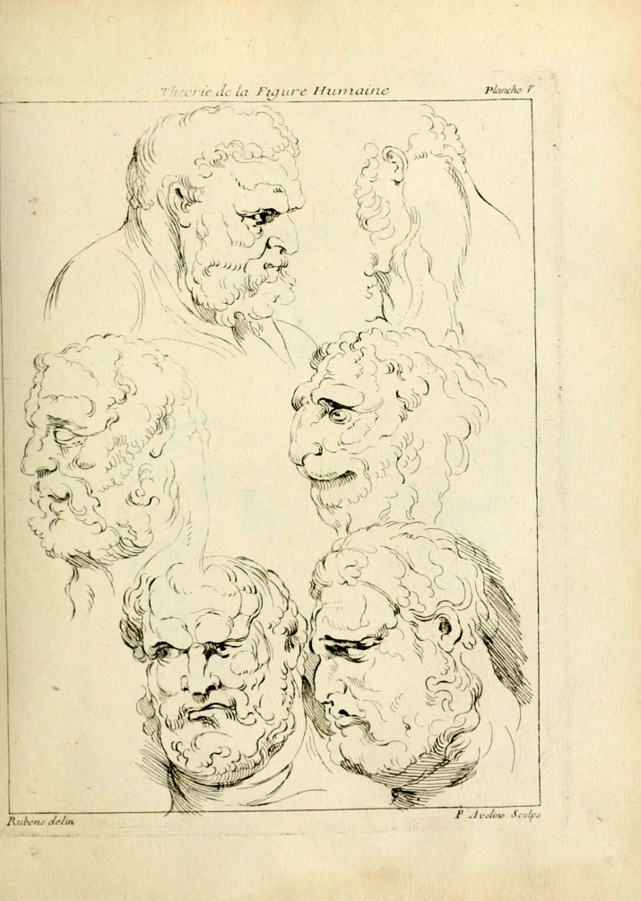 Rubens, Homens leoninos, c.1605-1608+ Masson, segundo desenho de Rubens, Le Monde, 1981